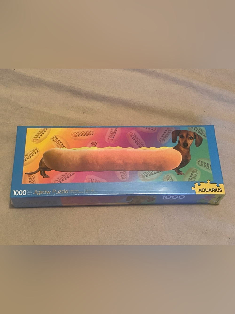 1000-Piece Wiener Dog Jigsaw Puzzle  Hot Dog Aquarius New